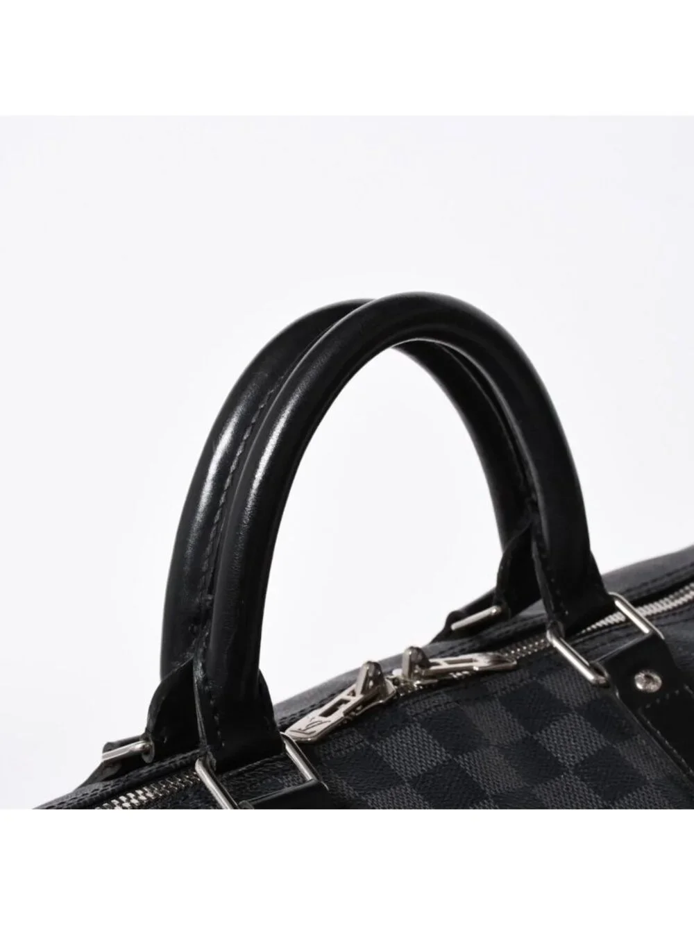 Louis Vuitton Keepall Bandouliere 55 Boston Bag Damier Graphite Black